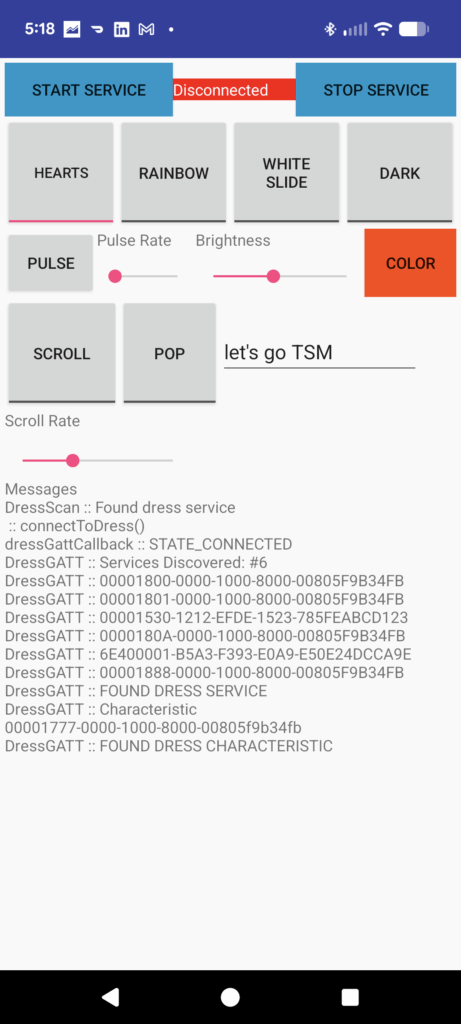 visor app controls